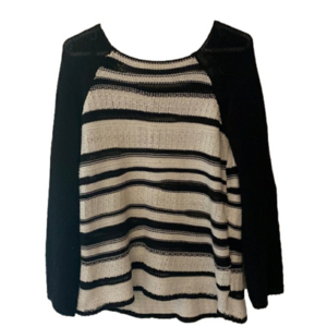 Sanctuary Knit top Sweater long sleeves stripped Women's Medium